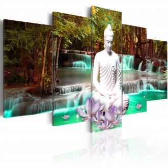 Kép - Ülő Buddha a vízesésnél 3