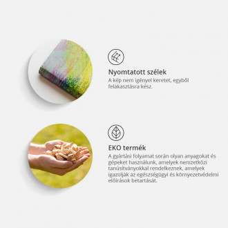 Kép - Virágcsokor vázában (kék)
