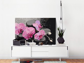Kifestő - Orchidea Zen kövekkel