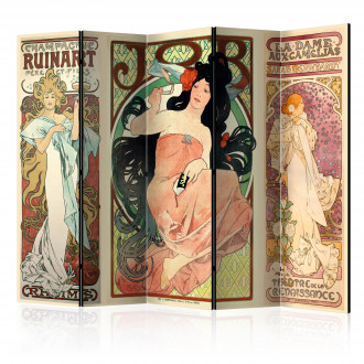 Paraván - Alphonse Mucha. Nők II