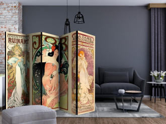 Paraván - Alphonse Mucha. Nők II