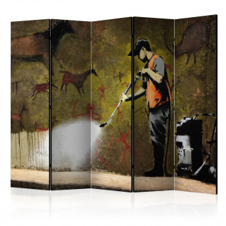 Paraván - Barlang festés (Banksy) II