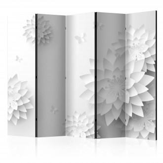 Paraván - Fehér keleti virágok II