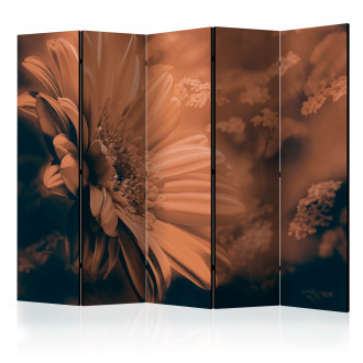 Paraván - Gerbera bronz színben II