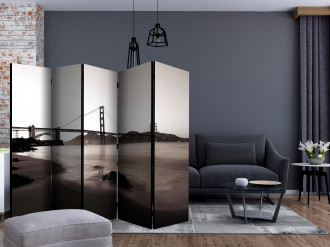 Paraván - Golden Gate híd fekete-fehérben II