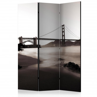Paraván - Golden Gate híd fekete-fehérben