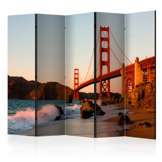 Paraván - Golden Gate híd - naplemente II