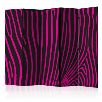 Paraván - Lila zebra minta II