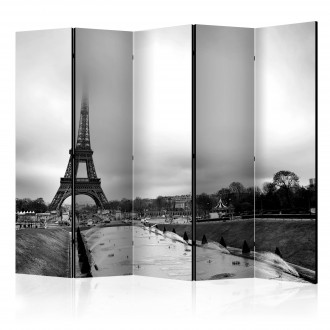 Paraván - Párizs: Eiffel torony (fekete-fehér) II