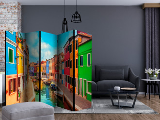 Paraván -  Színes csatorna Burano-ban II
