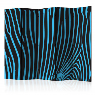 Paraván - Türkiz zebra minta II