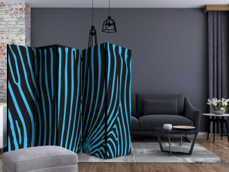 Paraván - Türkiz zebra minta II