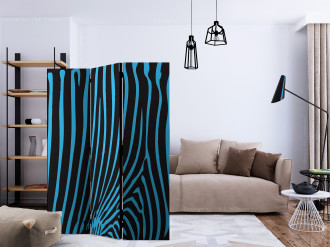 Paraván - Türkiz zebra minta
