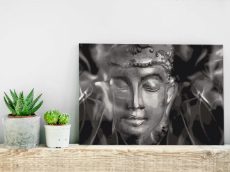 Számozott kifestő felnőtteknek- Buddha fekete-fehérben